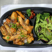 Teriyaki Fresh Salmon Fillets with Rice <br /> 日式照烧新鲜三文鱼饭